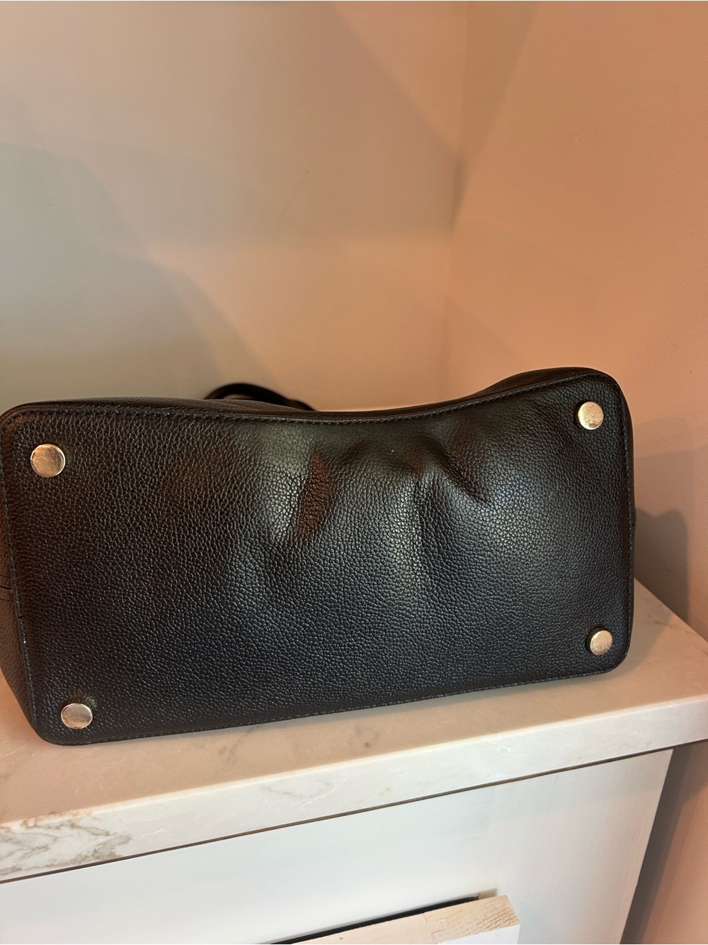 ♠️kate spade Black Pebbled Leather Tote with Charm - Picture 4 of 15